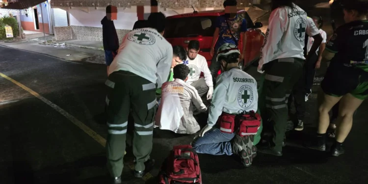 Atención en accidente de Motociclista en Sensuntepeque